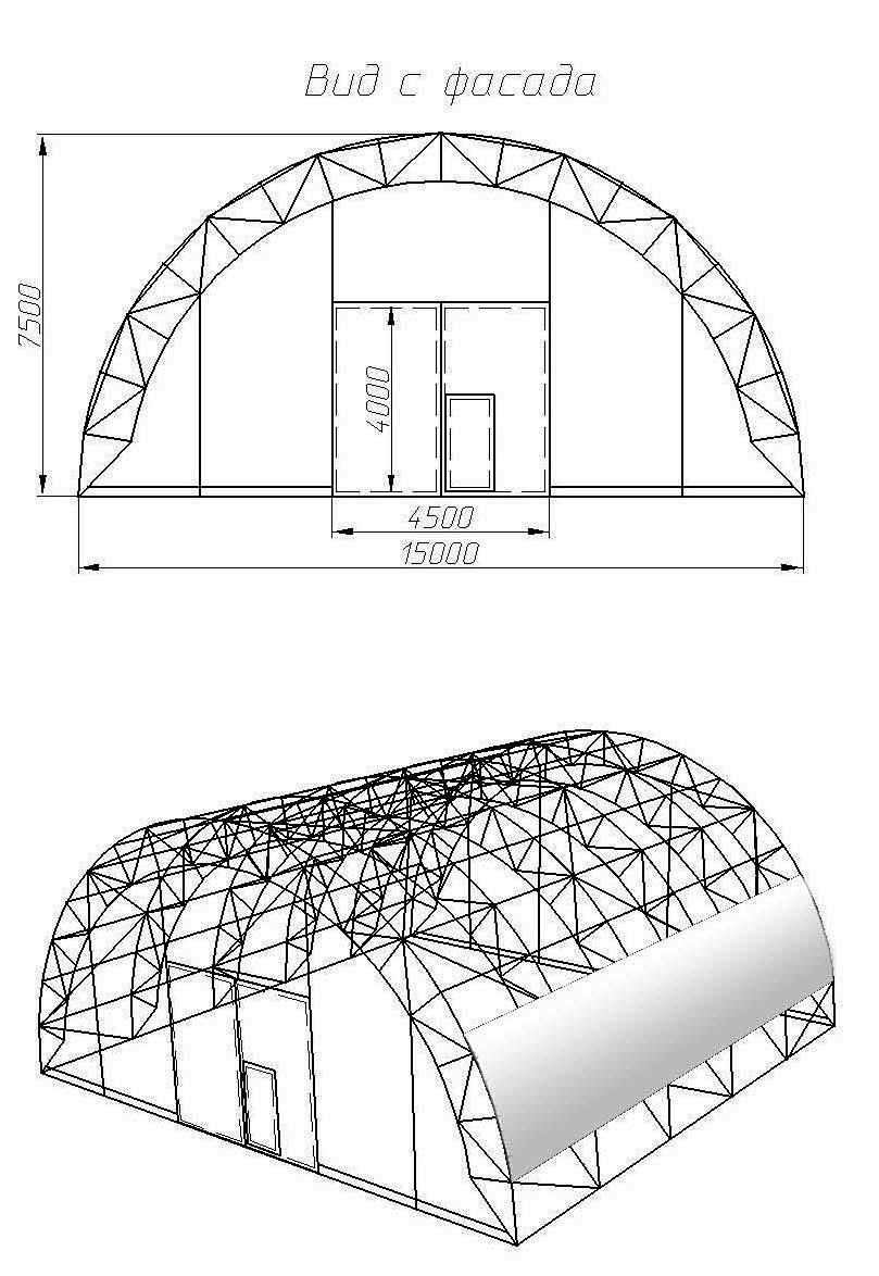 Проект ангара из металлоконструкций